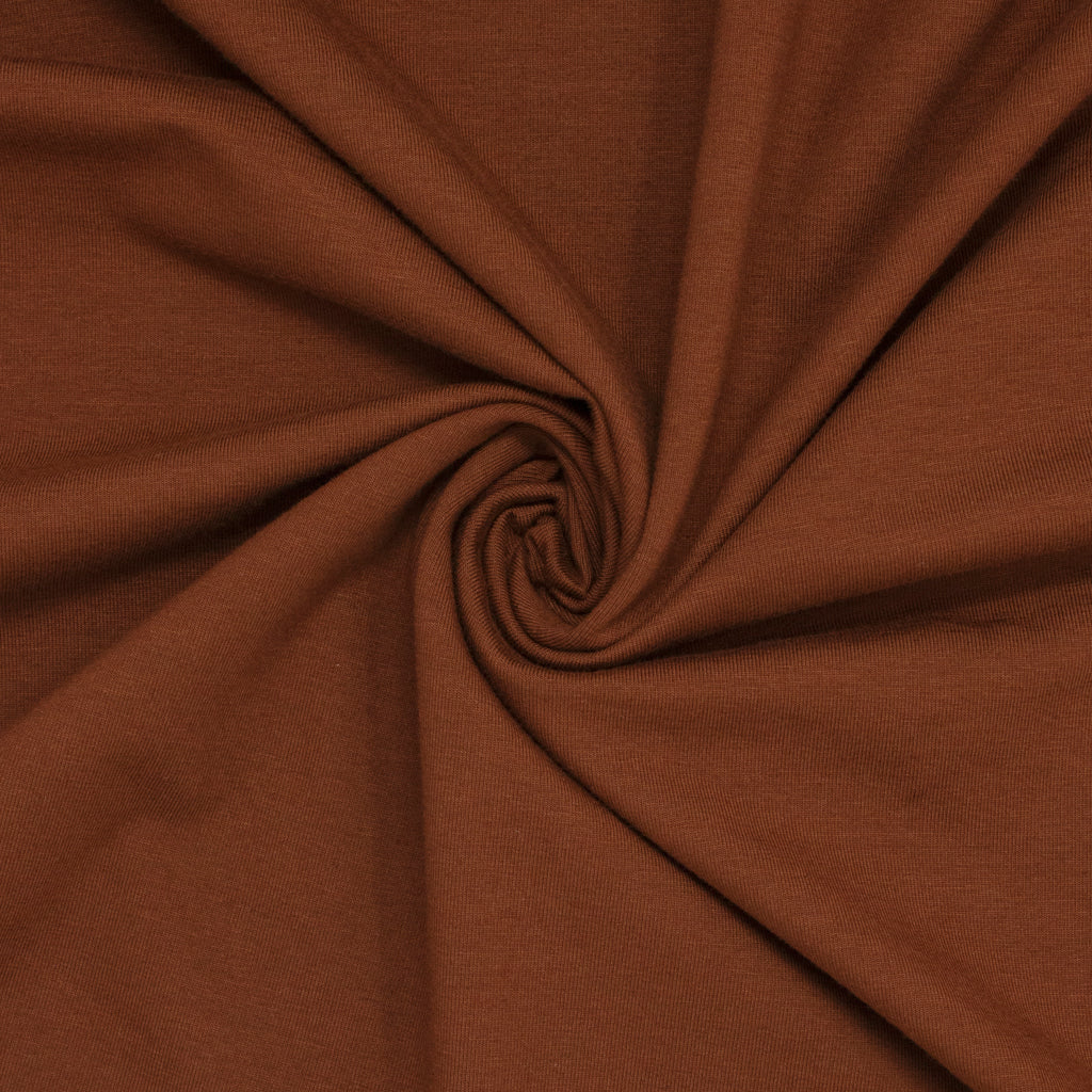 Capra Cotton Jersey Knit Walnut ½ yd-Fabric-Spool of Thread