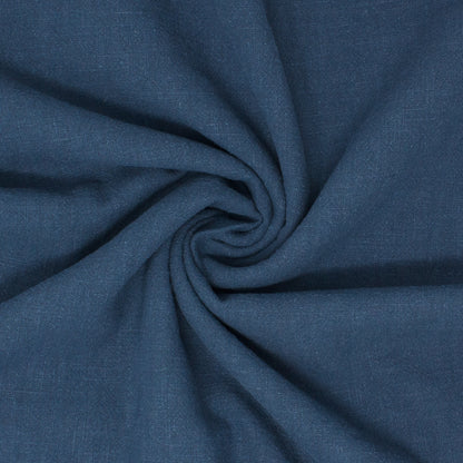 Cascade Stonewashed Ramie Slub Azurite ½ yd-Fabric-Spool of Thread