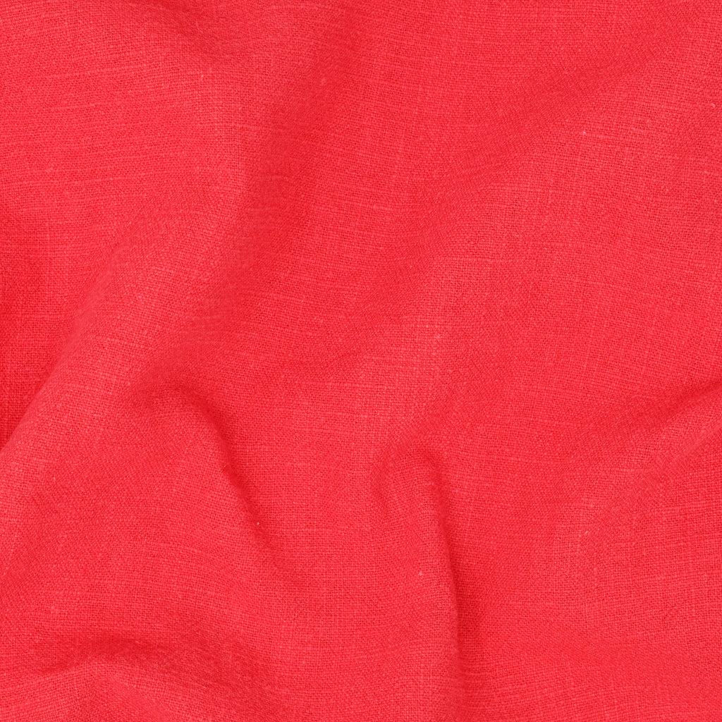 Cascade Stonewashed Ramie Slub Bright Geranium ½ yd-Fabric-Spool of Thread