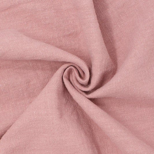 Cascade Stonewashed Ramie Slub Strawberry Ice Cream ½ yd-Fabric-Spool of Thread