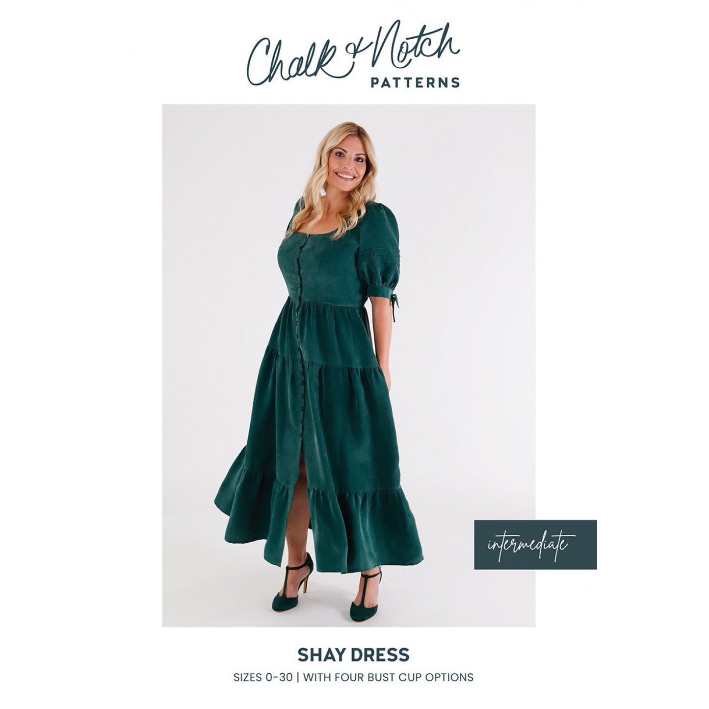 Chalk and Notch Shay Dress Paper Pattern-Pattern-Spool of Thread