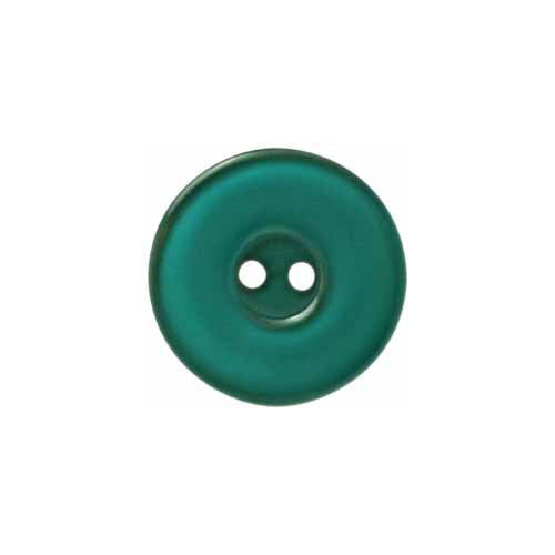 Charming Button - 11mm (⅜"), 2 Hole, Sea Green - 4 count-Notion-Spool of Thread