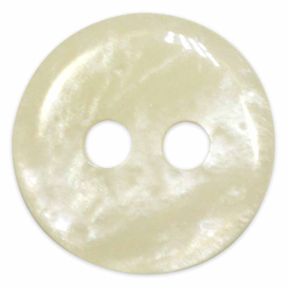 Charming Button - 12mm (½″), 2 Hole, Cream - 3 count-Notion-Spool of Thread