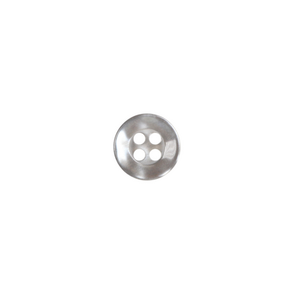 Considerate Button - 12mm (½″), 4 Hole, Grey - 5 count