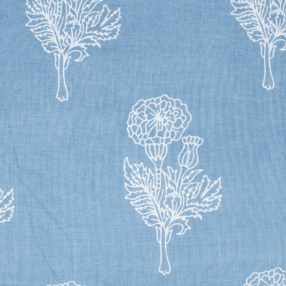 Cotton Block Print Lawn Still Life Cloud ½ yd-Fabric-Spool of Thread