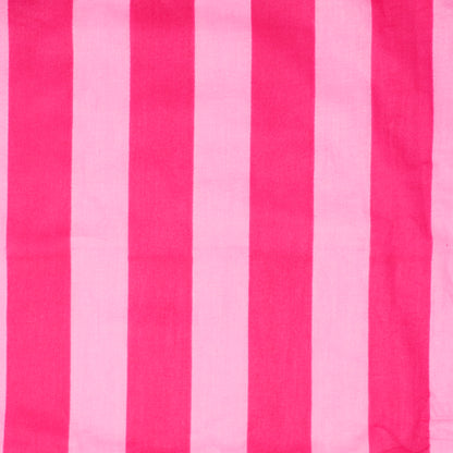 Cotton Block Print Lawn Stripe Magenta Pink ½ yd-Fabric-Spool of Thread