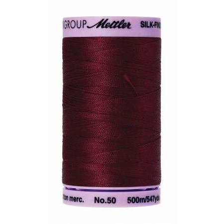 Mettler Silk Finish Cotton Thread 500m Cranberry-Notion-Spool of Thread