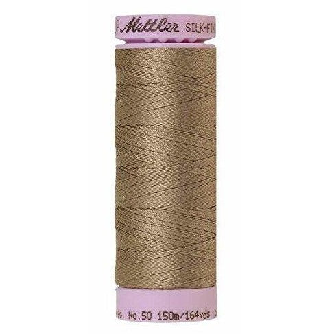 Mettler Silk Finish Cotton Thread 150m Khaki-Notion-Spool of Thread