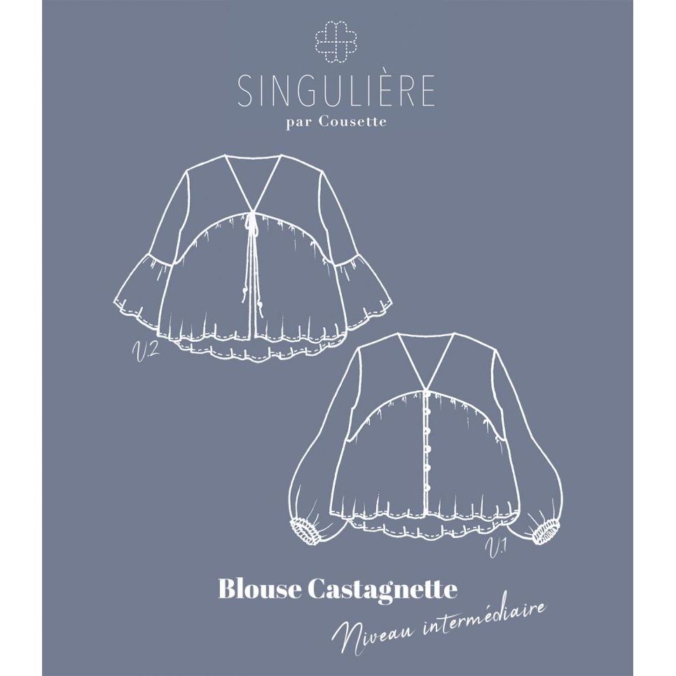 Cousette Castagnette Blouse Paper Pattern-Pattern-Spool of Thread