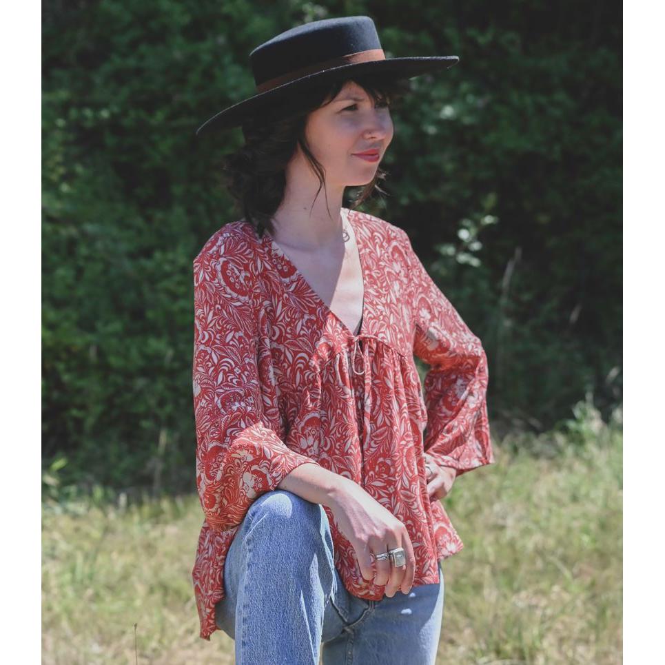 Cousette Castagnette Blouse Paper Pattern-Pattern-Spool of Thread