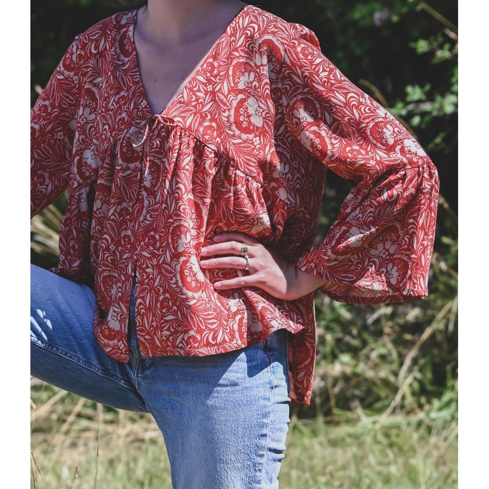 Cousette Castagnette Blouse Paper Pattern-Pattern-Spool of Thread