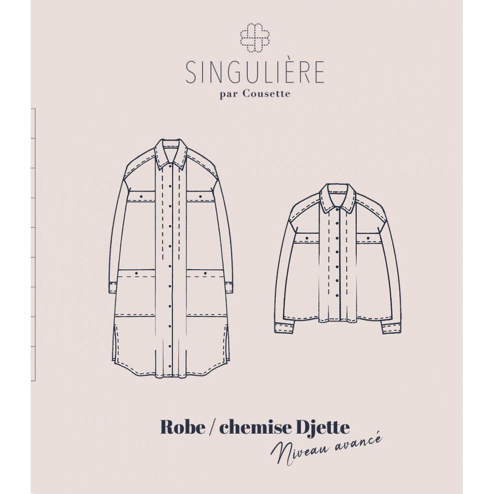 Cousette Djette Shirt Dress Paper Pattern-Pattern-Spool of Thread