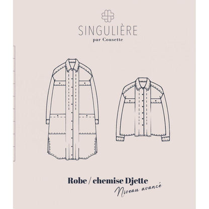 Cousette Djette Shirt Dress Paper Pattern-Pattern-Spool of Thread