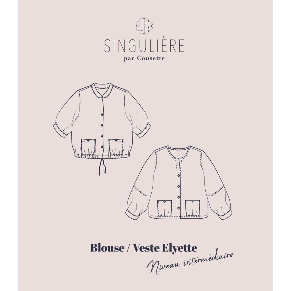 Cousette Elyette Blouse or Jacket Paper Pattern-Pattern-Spool of Thread