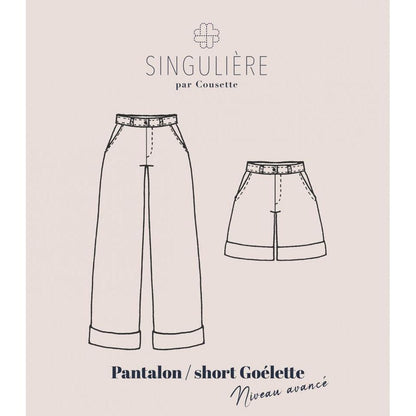 Cousette Goélette Pants and Shorts Paper Pattern-Pattern-Spool of Thread