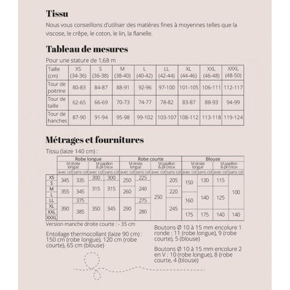 Cousette Huguette Dress and Blouse Paper Pattern-Pattern-Spool of Thread