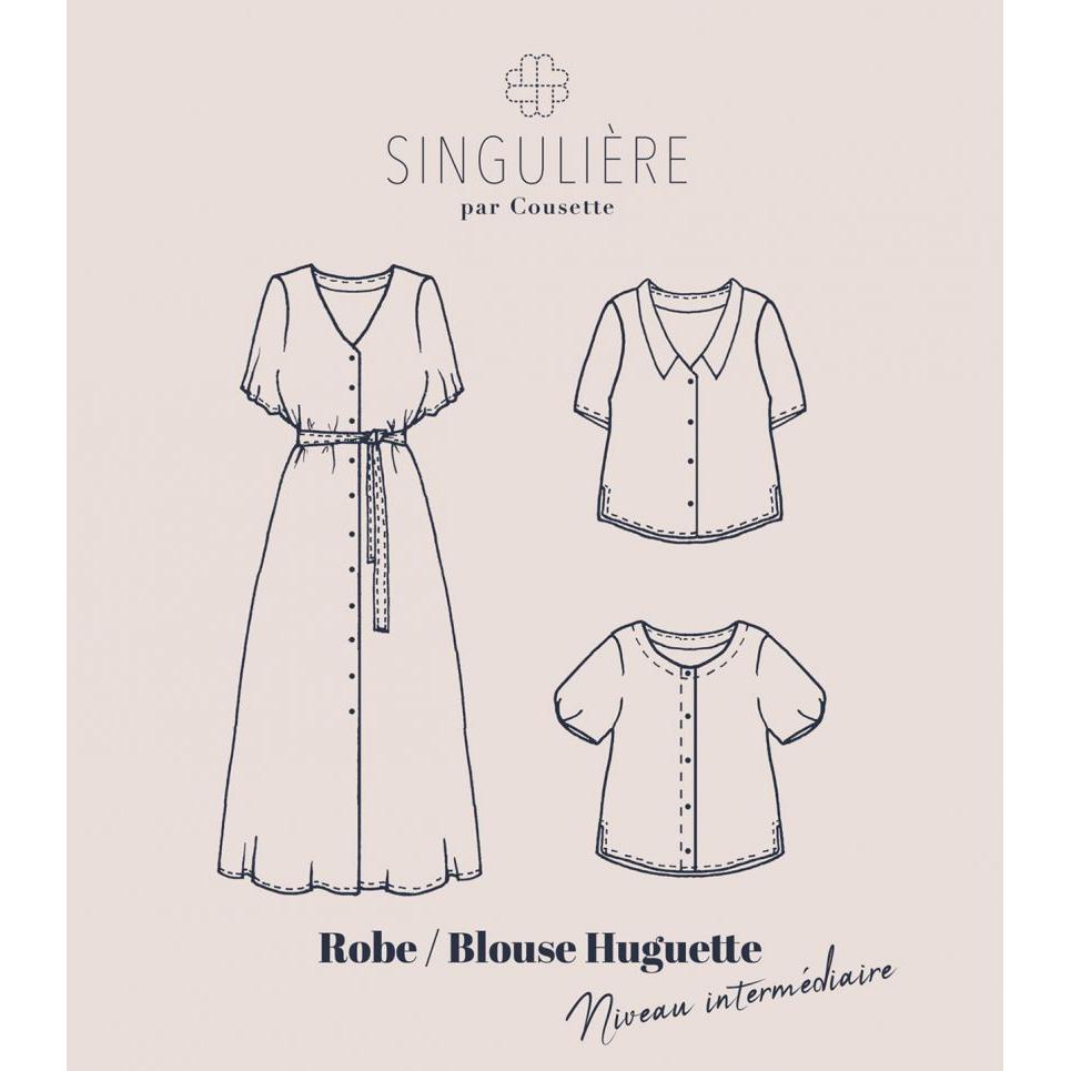 Cousette Huguette Dress and Blouse Paper Pattern-Pattern-Spool of Thread