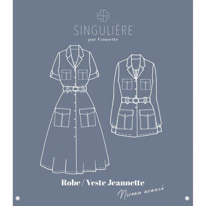 Cousette Jeanette Dress and Jacket Paper Pattern-Pattern-Spool of Thread