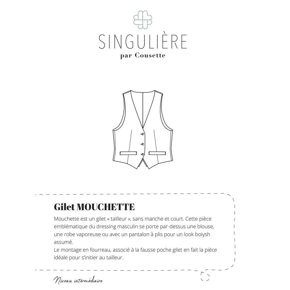 Cousette Mouchette Vest Paper Pattern-Pattern-Spool of Thread