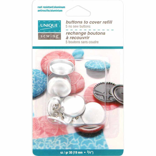 Cover Buttons Without Tool, 3⁄4″ 19mm