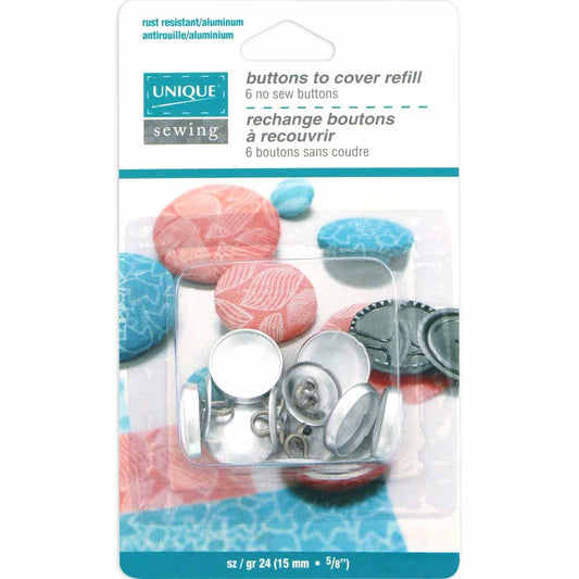 Cover Buttons Without Tool, 5⁄8″ 15mm