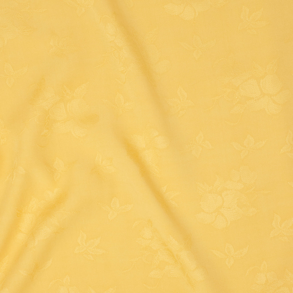 Creston Viscose Woven Flora Dobby Butter ½ yd-Fabric-Spool of Thread