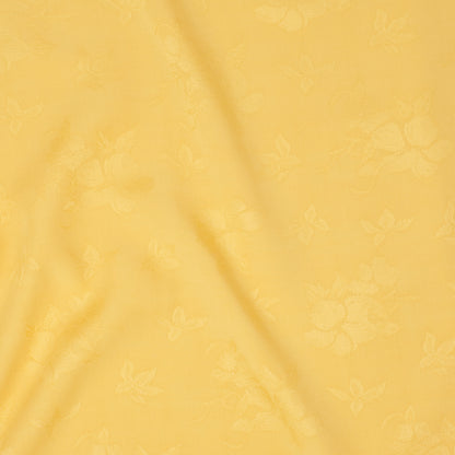 Creston Viscose Woven Flora Dobby Butter ½ yd-Fabric-Spool of Thread