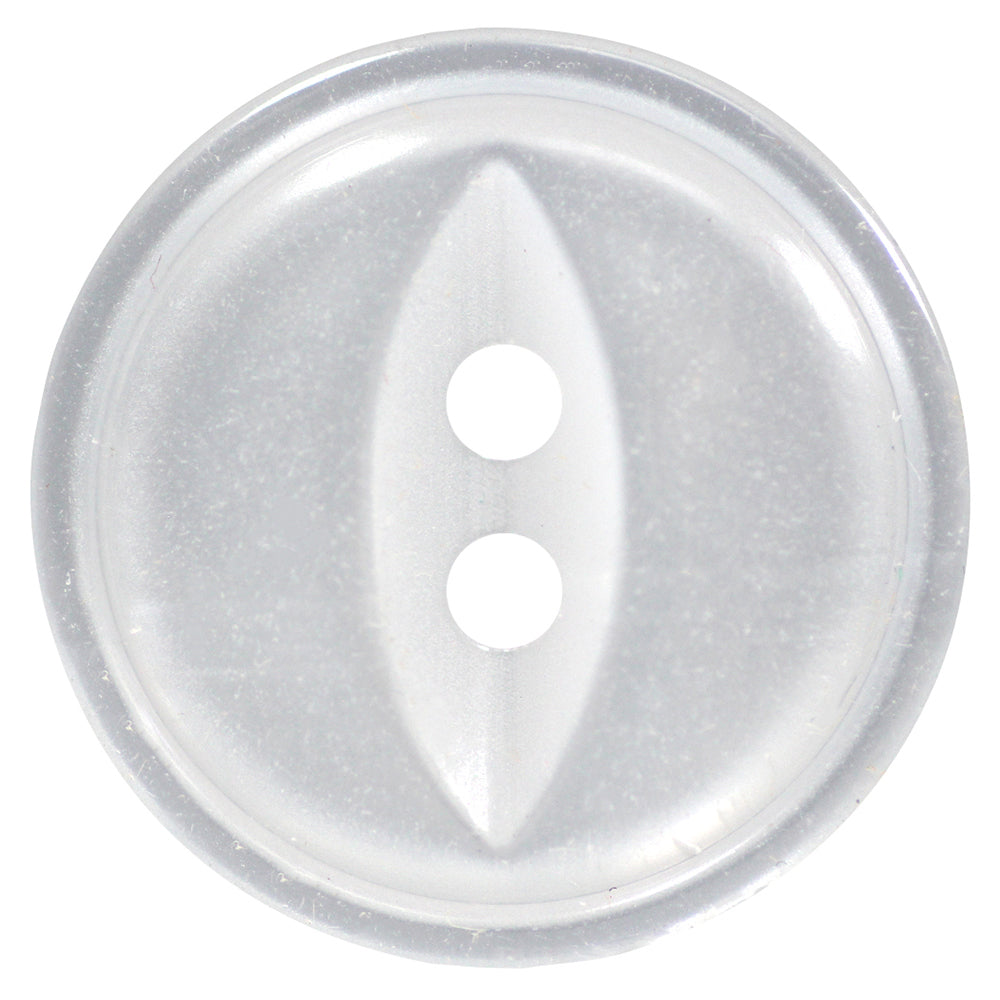 Cute Button - 10mm (⅜″), 2 Hole, White - 5 count-Notion-Spool of Thread
