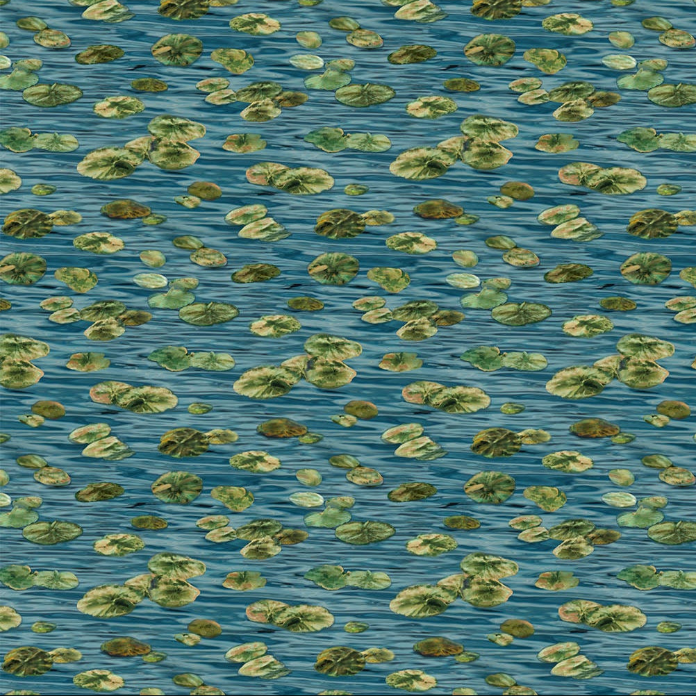 Naturescapes Autumn Woodland Blue ½ yd