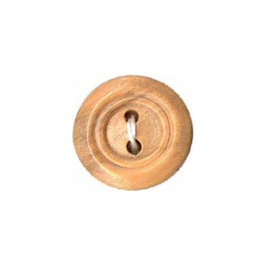 Dedicated Button - 15mm (⅝″), 2 Hole, Wood - 3 count-Notion-Spool of Thread