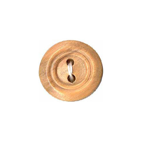 Dedicated Button - 15mm (⅝″), 2 Hole, Wood - 3 count-Notion-Spool of Thread