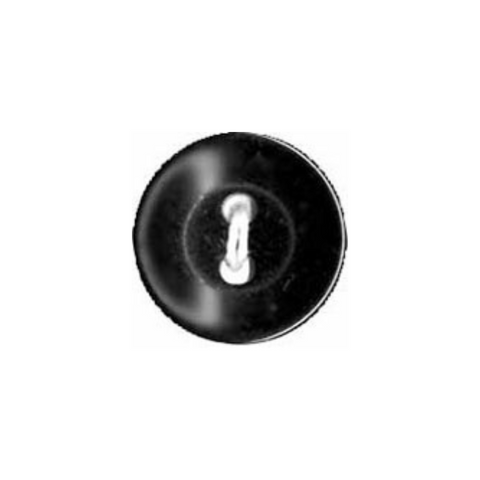 Delightful Button - 12mm (½"), 2 Hole, Raven Black- 4 count-Notion-Spool of Thread
