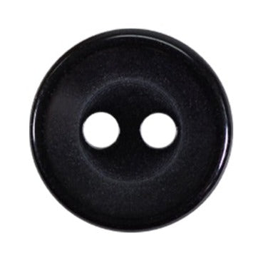 Delightful Button - 13mm (½″), 2 Hole, Black - 4 count-Notion-Spool of Thread