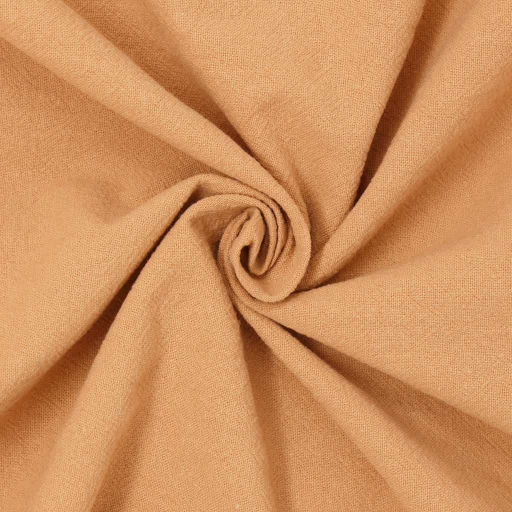 Denman Sandwashed Textured Cotton Poplin Acorn ½ yd-Fabric-Spool of Thread