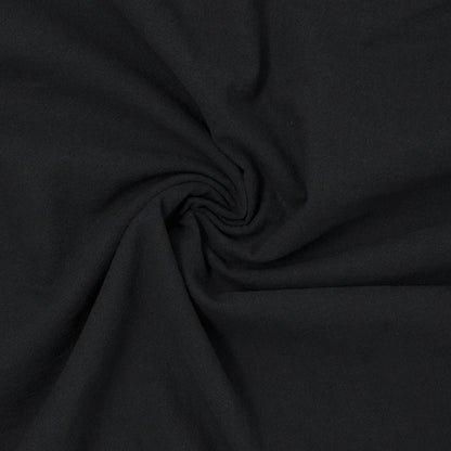 Denman Sandwashed Textured Cotton Poplin Raven ½ yd-Fabric-Spool of Thread