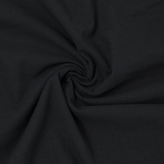 Denman Sandwashed Textured Cotton Poplin Raven ½ yd-Fabric-Spool of Thread