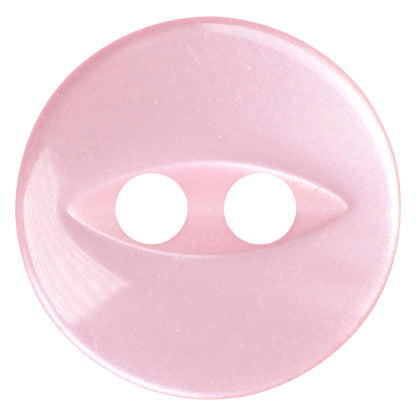 Deserving Button - 9mm (⅜″), 2 Hole, Pink - 6 count-Notion-Spool of Thread
