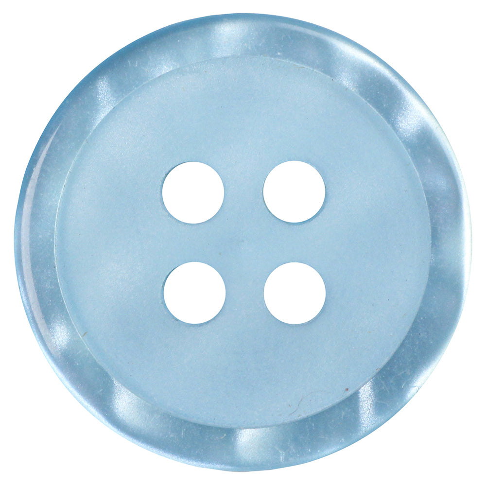Detailed Button - 12mm (½″), 4 Hole, Blue - 4 count-Notion-Spool of Thread