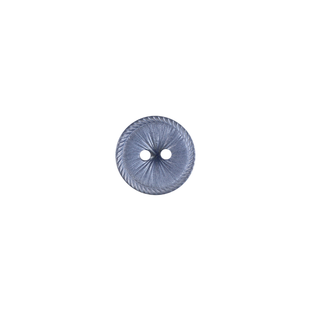 Effervescent Button - 15mm (⅝″), 2 Hole, Navy - 3 count