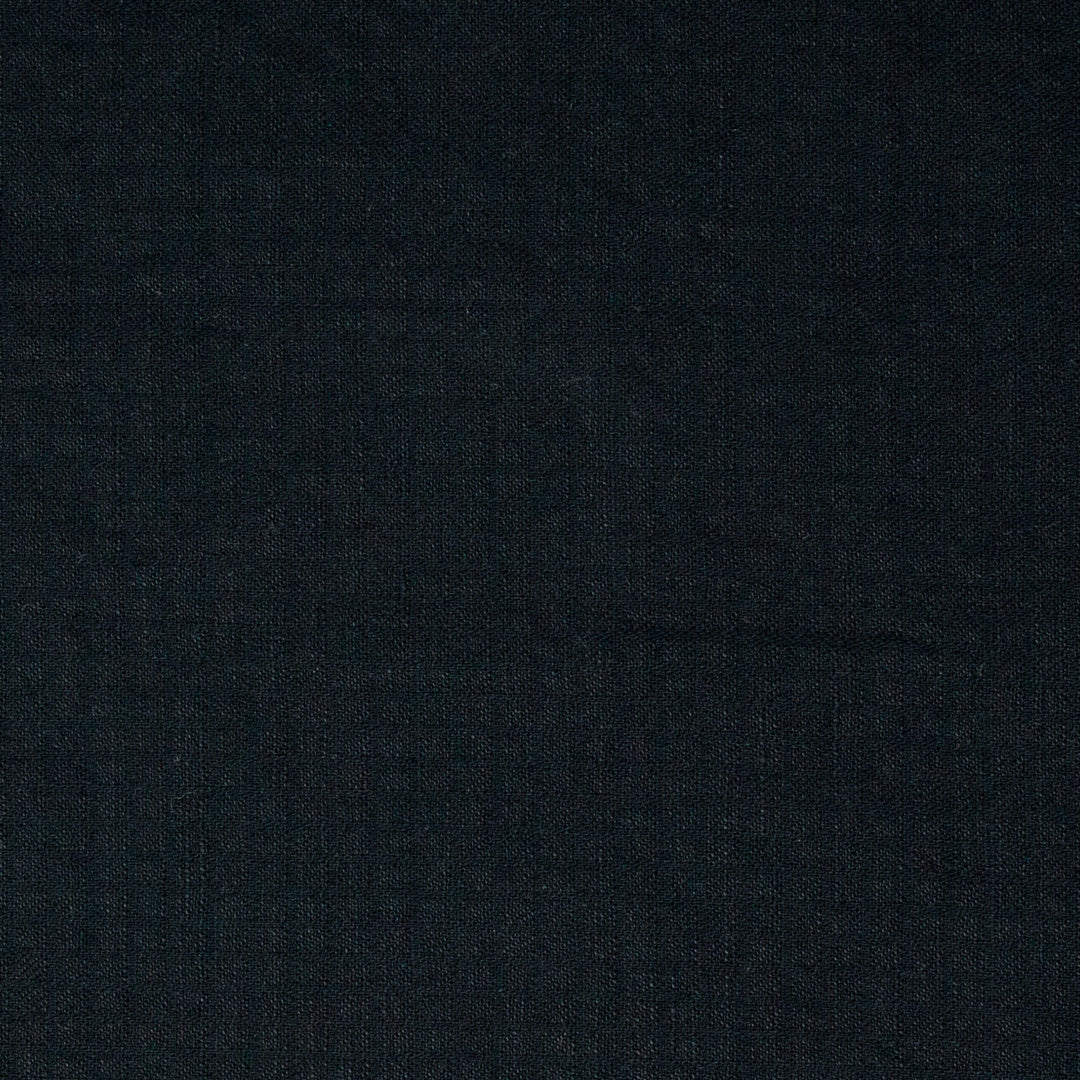 Elm Linen Cotton Jacquard Obsidian Black ½ yd-Fabric-Spool of Thread