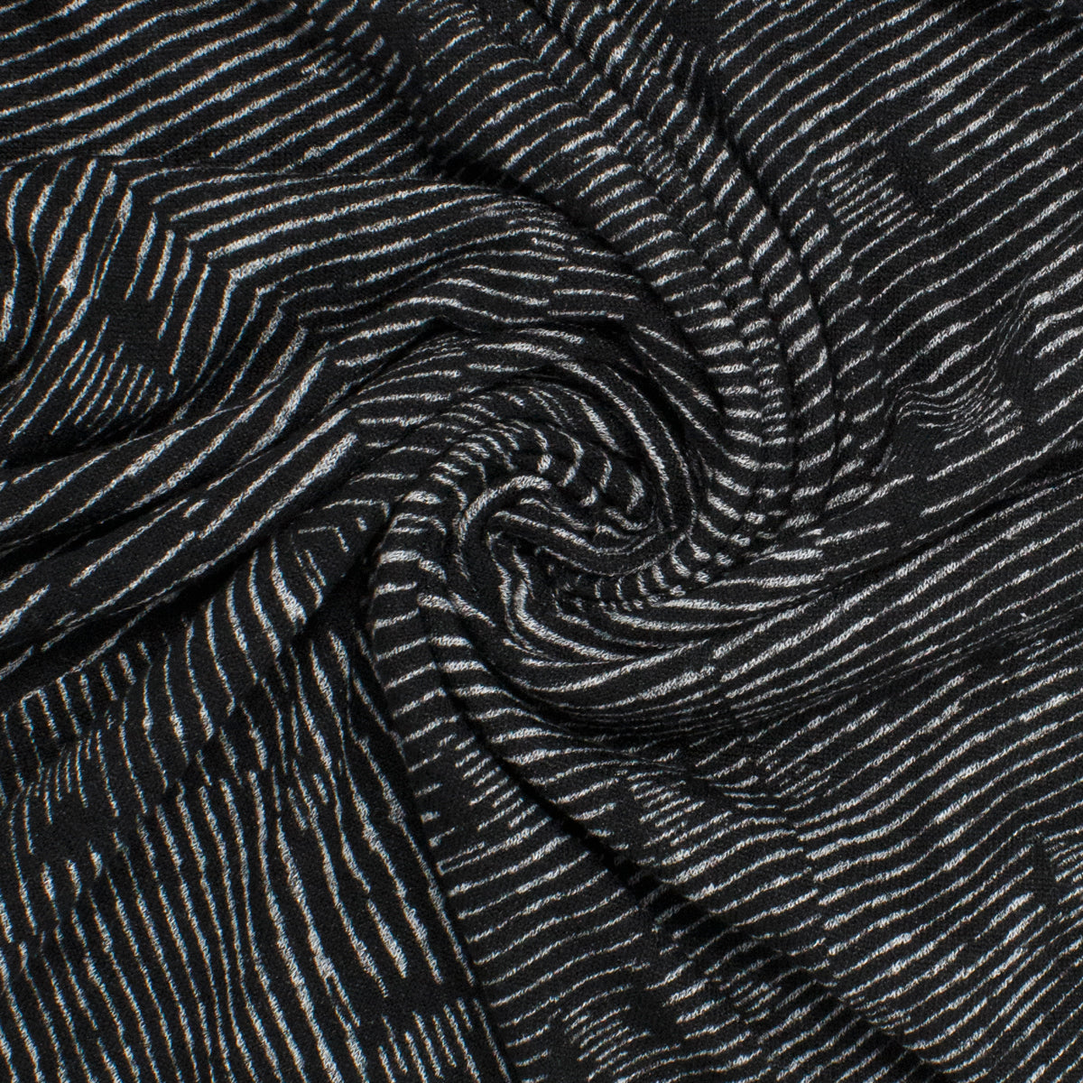 Emery Polyester Sweater Knit Newsprint ½ yd-Fabric-Spool of Thread