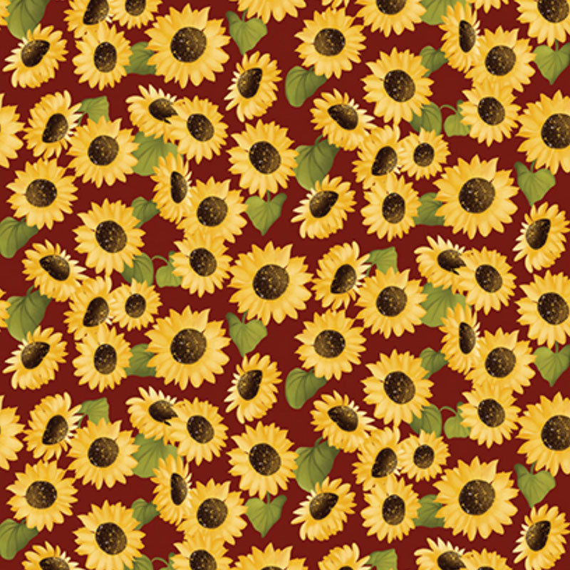 Enchanted Forest Wine ½ yd-Fabric-Spool of Thread