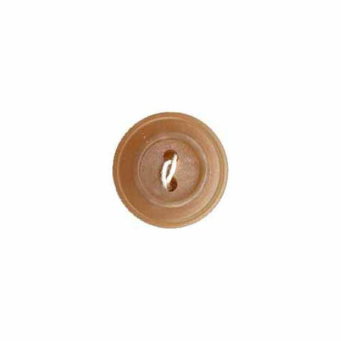 Enchanting Button - 15mm (⅝″), 2 Hole, Caramel - 3 count-Notion-Spool of Thread