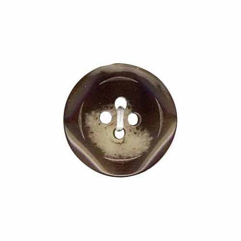 Engaging Button - 20mm (¾″), 4 Hole, Brown - 2 count-Notion-Spool of Thread