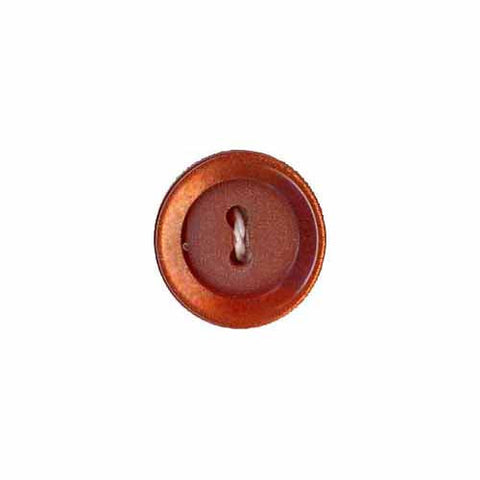 Enjoyable Button - 15mm (⅝"), 2 Hole, Burnt Orange - 3 count-Notion-Spool of Thread