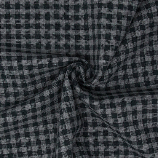 Essex Linen Cotton Gingham Licorice ½ yd-Fabric-Spool of Thread
