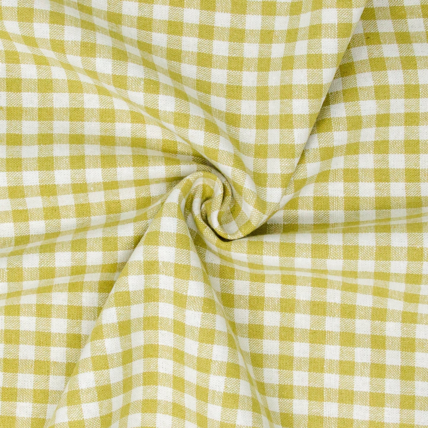 Essex Linen Cotton Gingham Mustard ½ yd-Fabric-Spool of Thread
