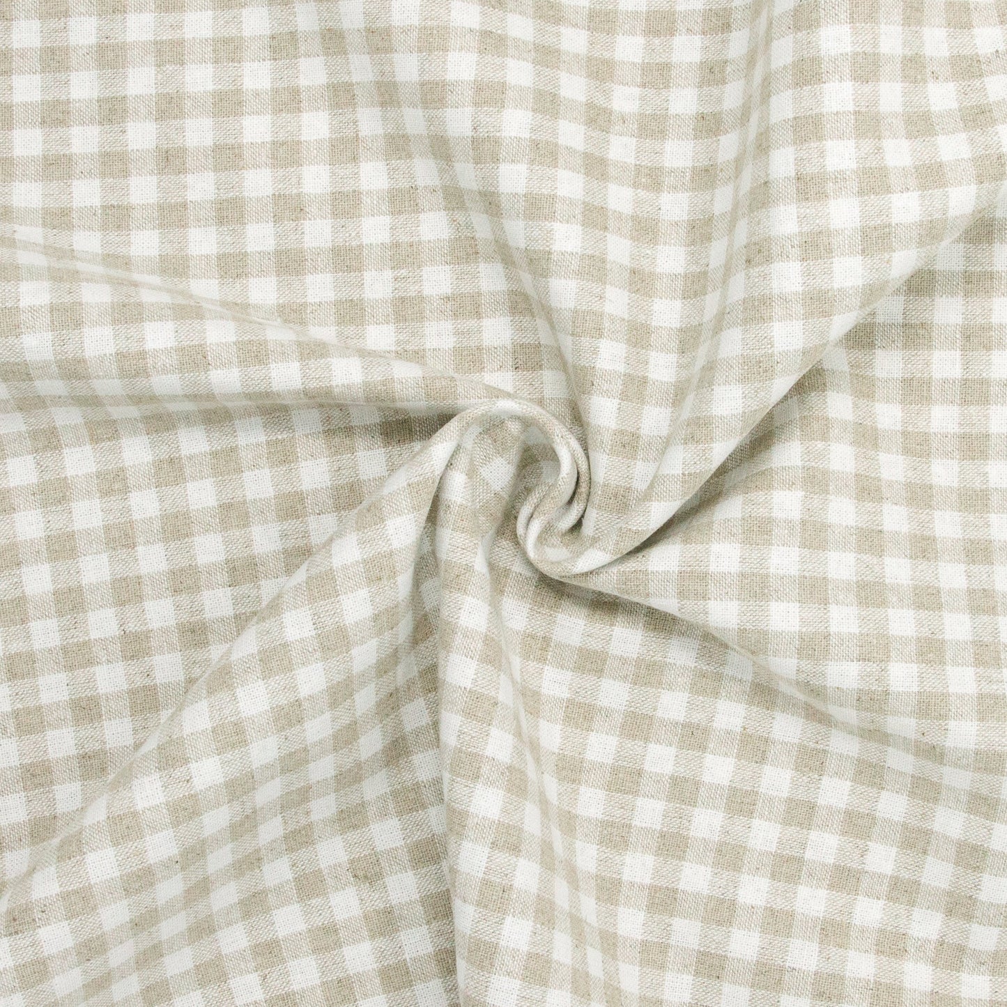 Essex Linen Cotton Gingham Natural ½ yd-Fabric-Spool of Thread