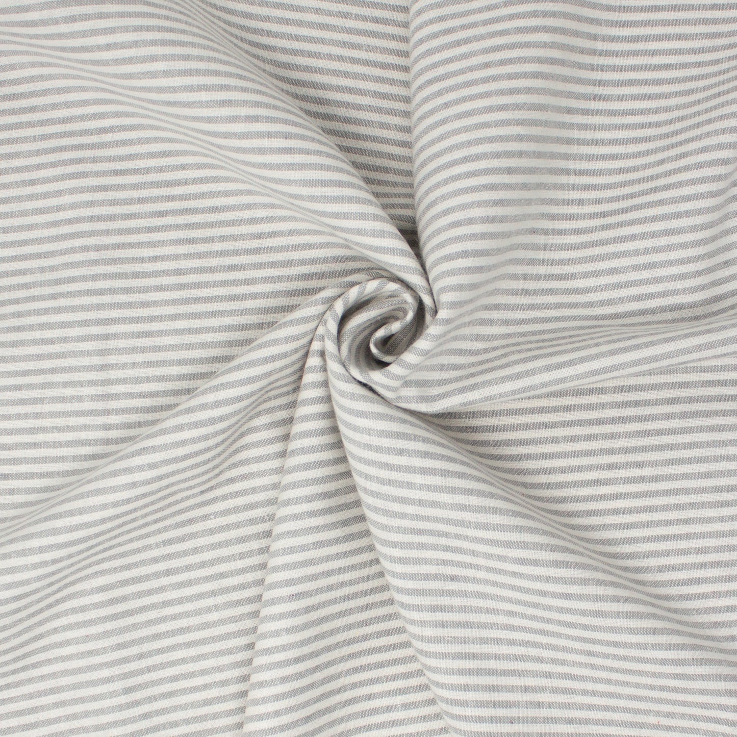 Essex Linen Cotton Mini Stripe Steel ½ yd