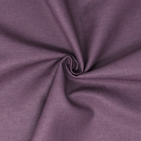 Essex Linen Cotton Solid Plum ½ yd-Fabric-Spool of Thread